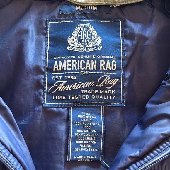American Rag Puffer Vest Removable Hood Size M - Picture 6 of 12